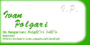 ivan polgari business card